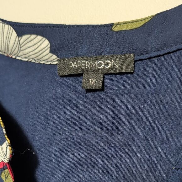 Papermoon Navy Floral Blouse - Picture 2 of 3